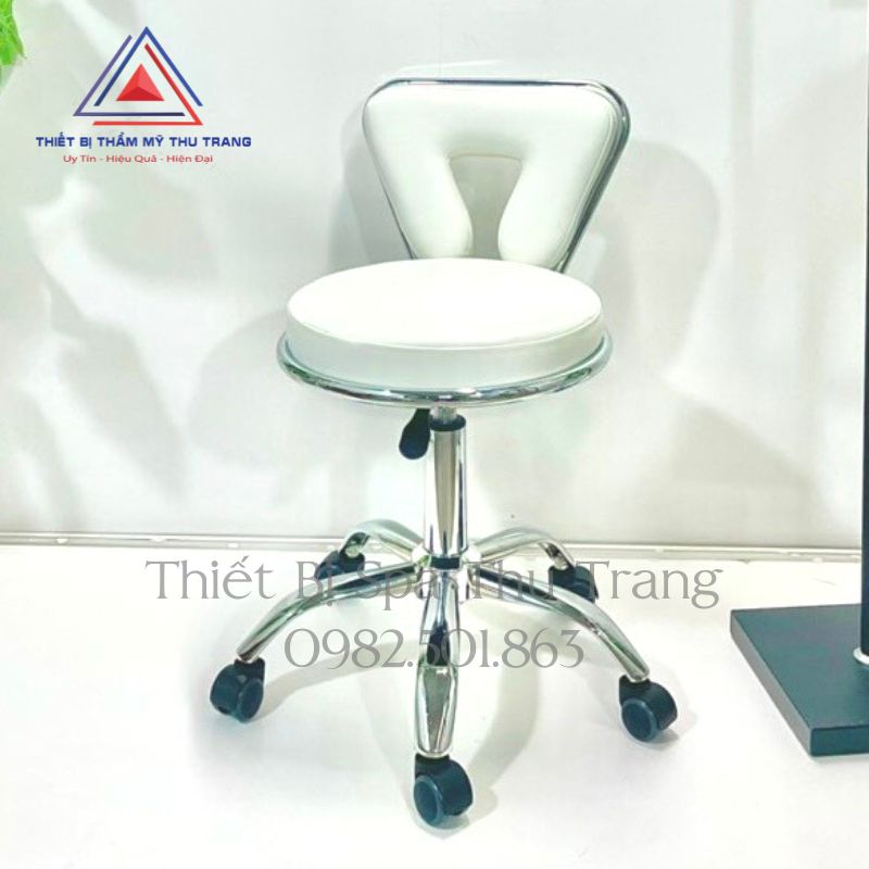 Ghế Spa Có Tựa màu trắng