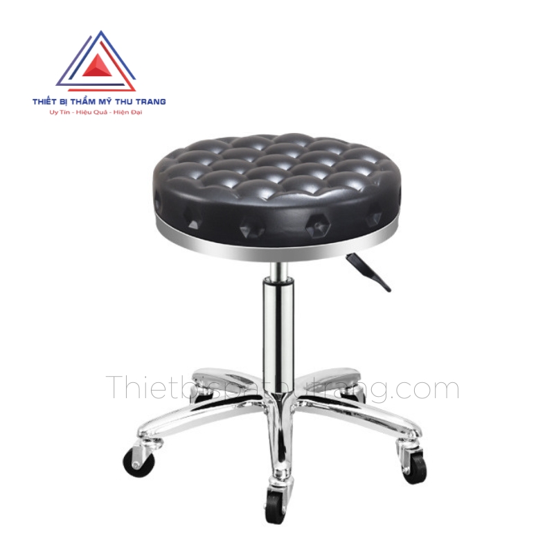 Ghế xoay spa cao cấp màu đen
