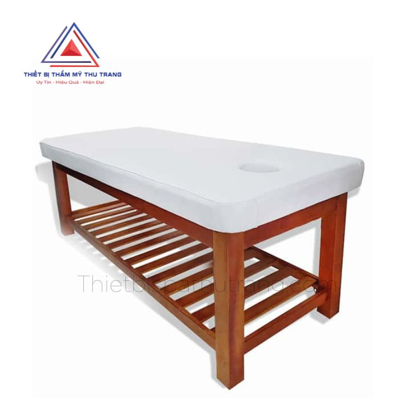 Kích thước giường spa chất liệu gỗ