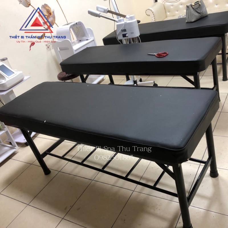 Mẫu giường spa chân sắt đẹp