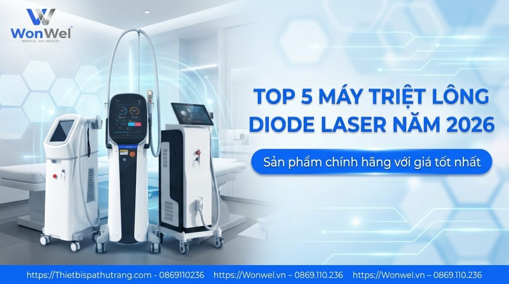 Top 5 Máy Triệt Lông Diode Laser 2026 - Chính Hãng Giá Tốt