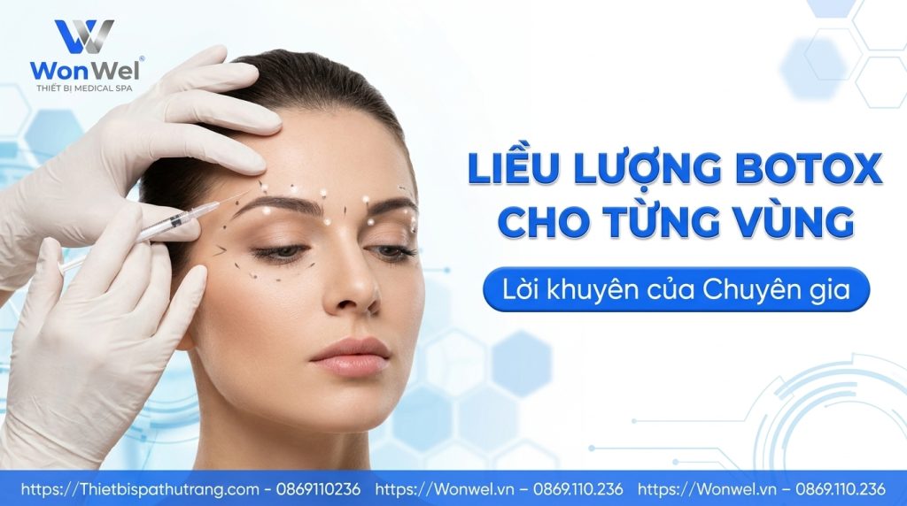 Liều lượng Botox cho 1 vùng bao nhiêu là đủ